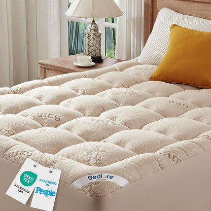 BEDLORE Surmatelas 160x200 cm, sur Matelas 2 Personne en Viscose de Bambou