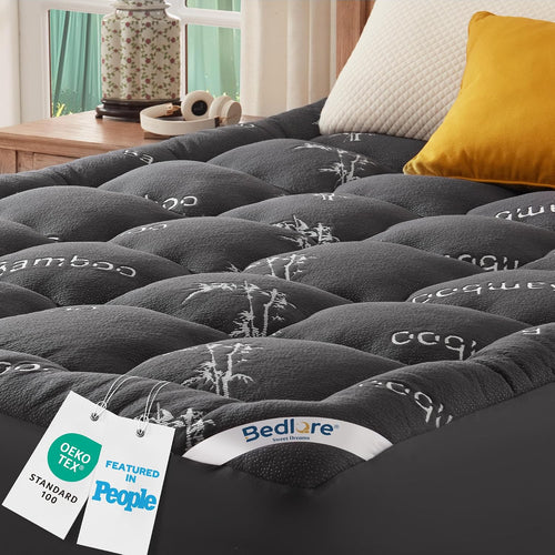 BEDLORE Surmatelas 160x200 cm, sur Matelas 2 Personne en Viscose de Bambou