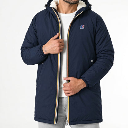 Parka d'Hiver Fourrée & Coupe-Vent pour Homme/Femme - Modèle Urbain Confort Coupe-Vent – Mi-Longue à Capuche