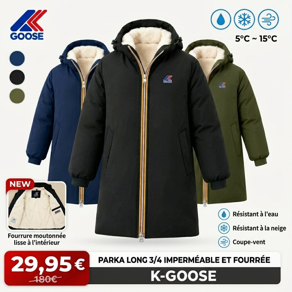 Parka d'Hiver Fourrée & Coupe-Vent pour Homme/Femme - Modèle Urbain Confort Coupe-Vent – Mi-Longue à Capuche