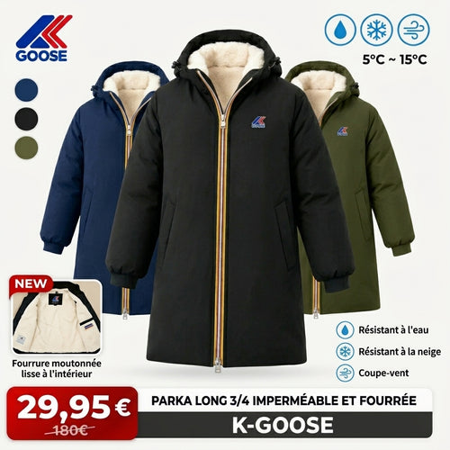 Parka d'Hiver Fourrée & Coupe-Vent pour Homme/Femme - Modèle Urbain Confort Coupe-Vent – Mi-Longue à Capuche