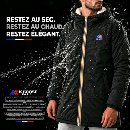 Parka d'Hiver Fourrée & Coupe-Vent pour Homme/Femme - Modèle Urbain Confort Coupe-Vent – Mi-Longue à Capuche